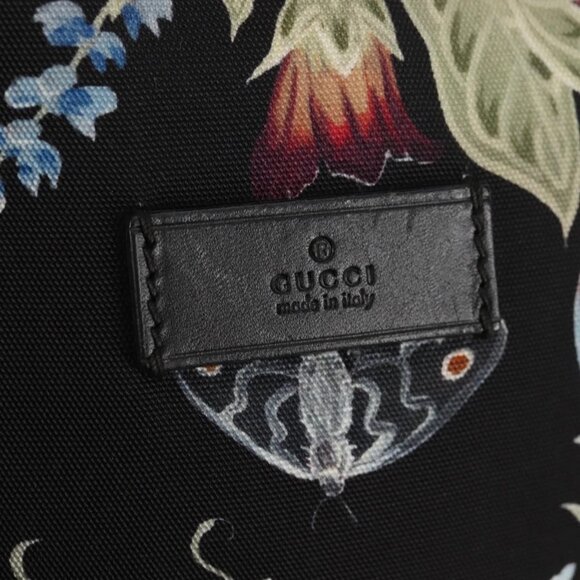 GUCCI flora Backpack Canvas Black Silver 353476 main image 11